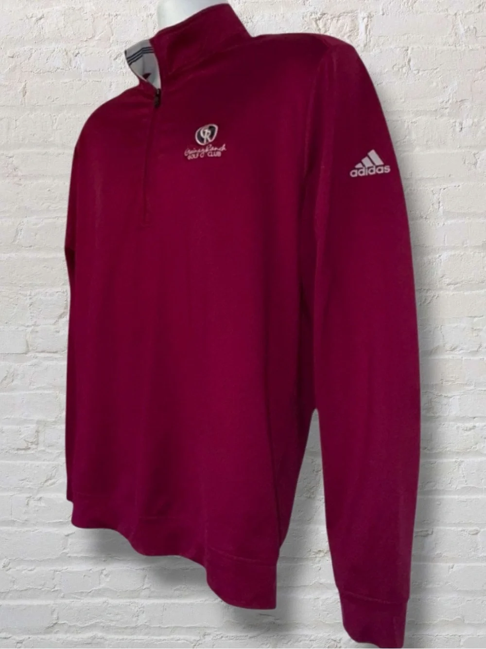 Adidas Golf Quarter Zip Pullover - Gainey Ranch Golf Club | Men’s Medium Maroon